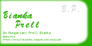 bianka prell business card